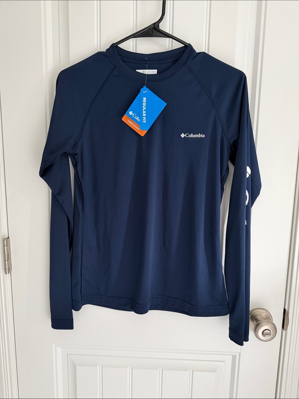 Columbia Navy Omni Shade Long Sleeve